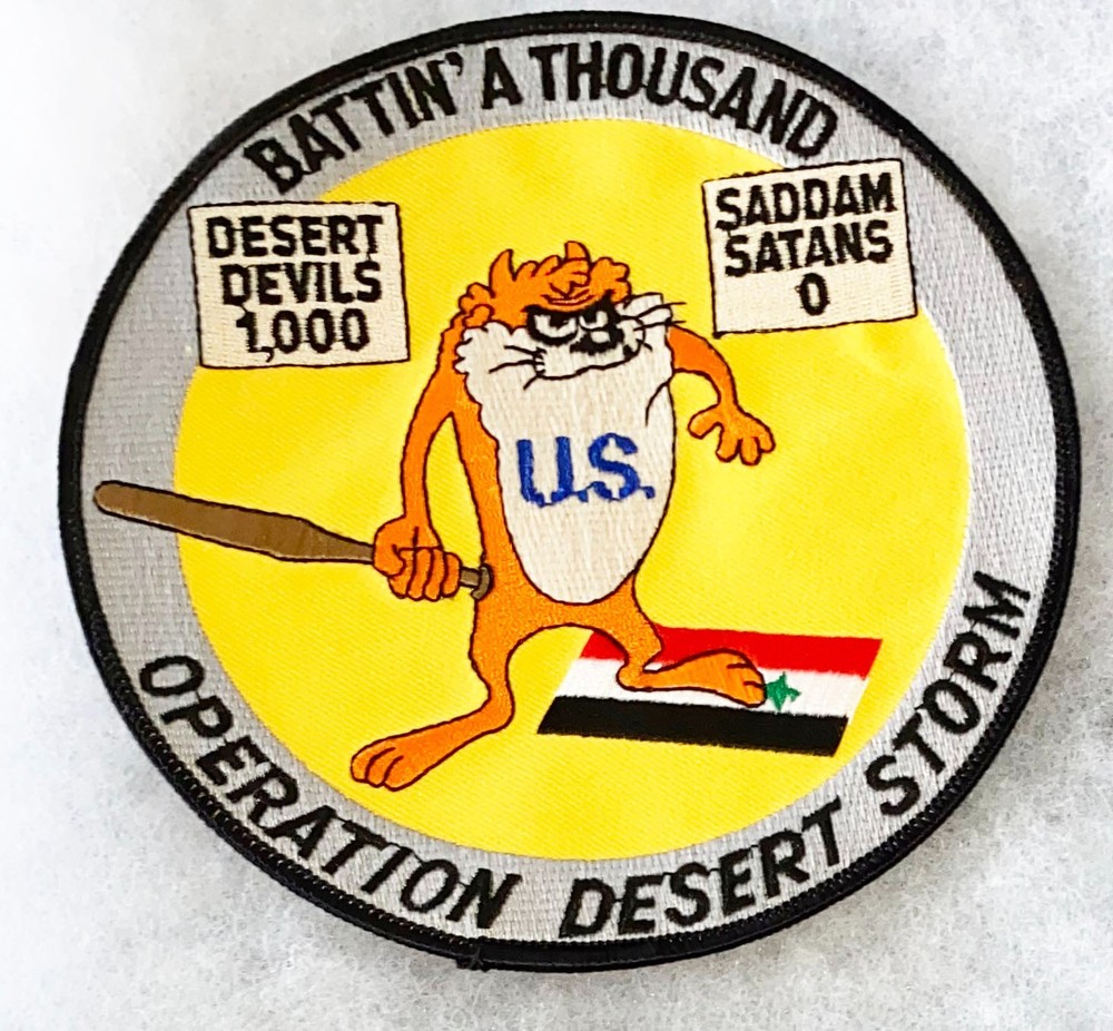 Operation Desert Storm Battin A Thousand Tazz Squadron Patch
