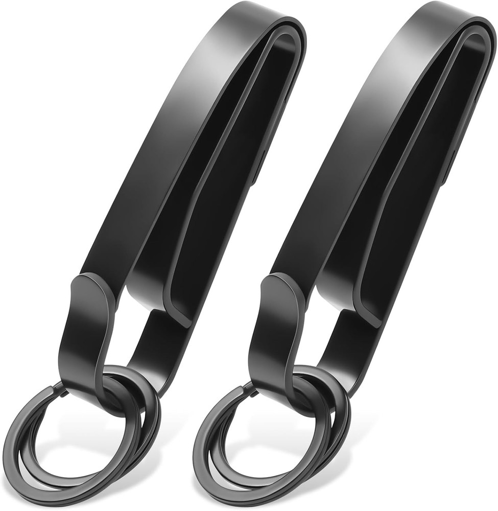 Duty Belt Key Holder, 2 Pack Improved Quick Release Key Holder with Key Ring