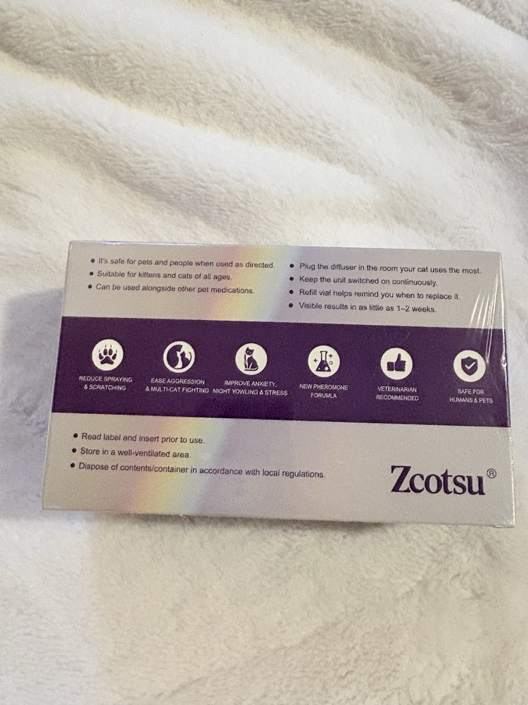 Zcotsu Cat Calming Diffuser Refill Kit- 35 Days Pheromone Formula