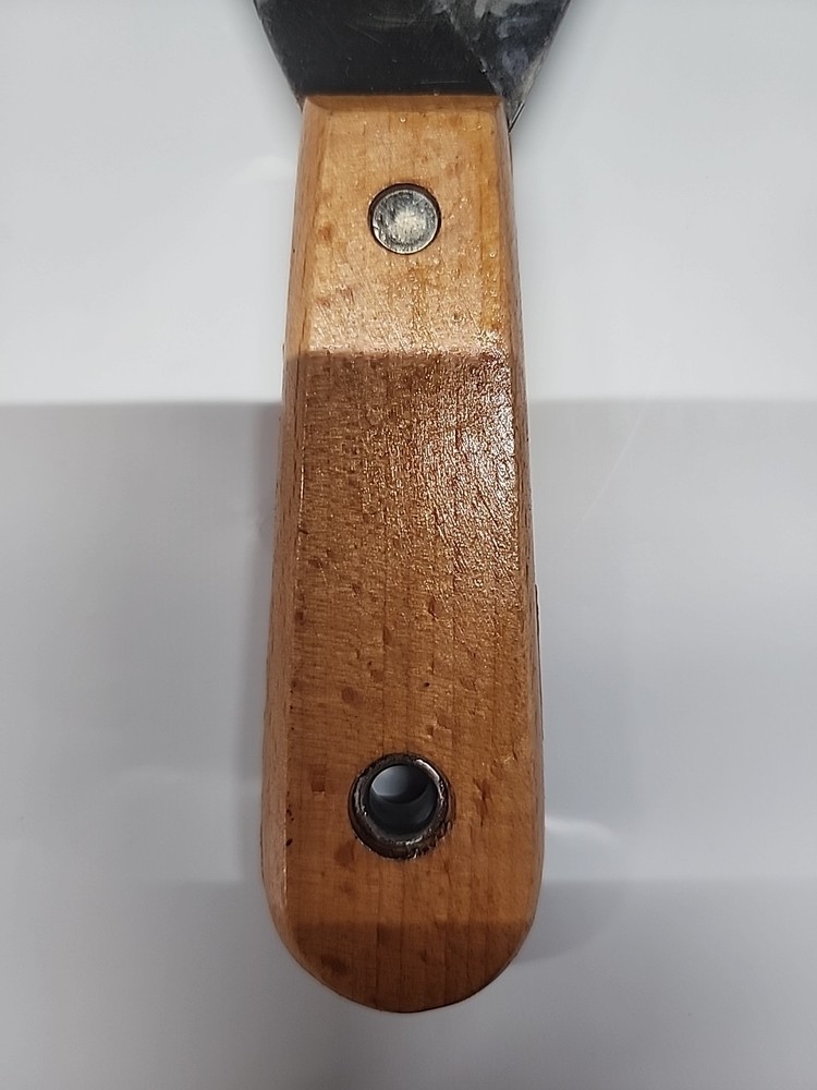 Putty Knife Scraper With Wood Handle
