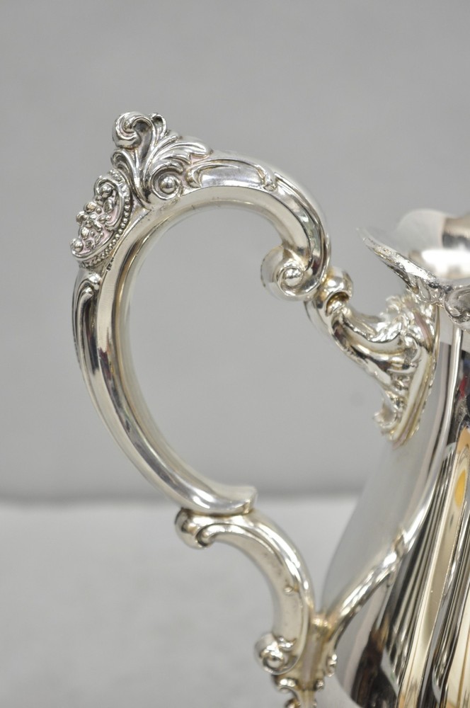 Vintage Baroque by Wallace 267 Silver Plated Footed Lemonade Water Pitcher
