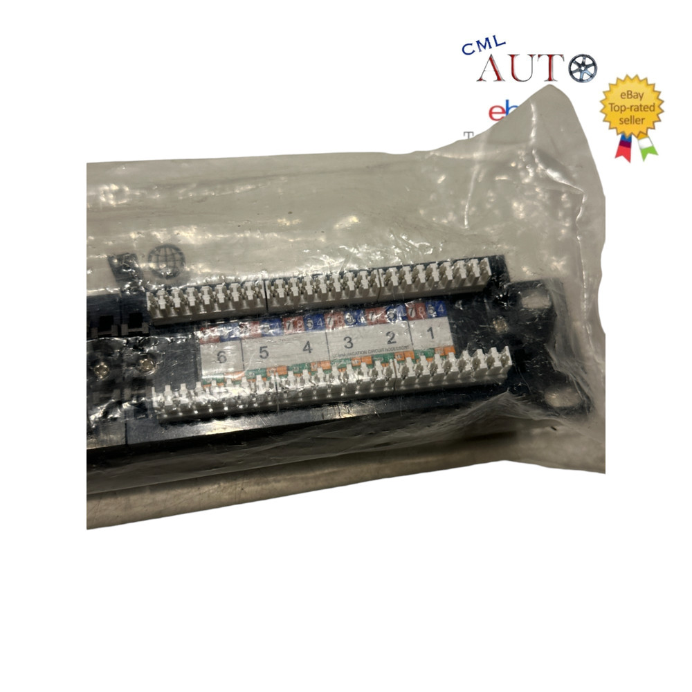 24-Port Cat6 Patch Panel, 10Gbps RJ45 Keystone Network Panel