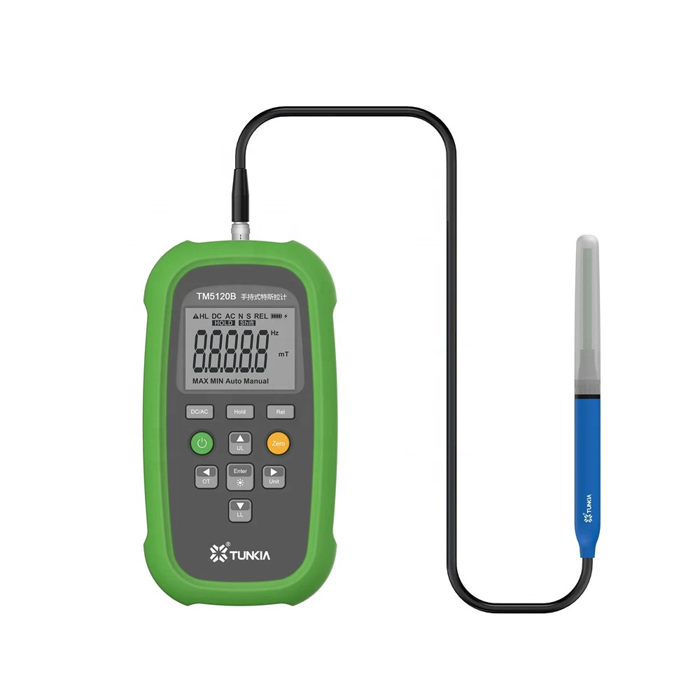 Handheld Teslameter Gauss Meter with Range 300mT Accuracy Class 2 DC ±2% AC ±5%