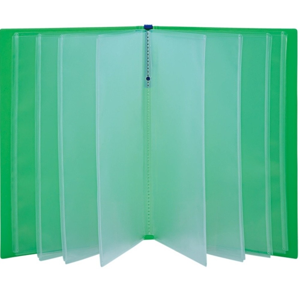 Toe Clear File Tuffle 8152T Transparent A4 20 Pockets Document Organizer