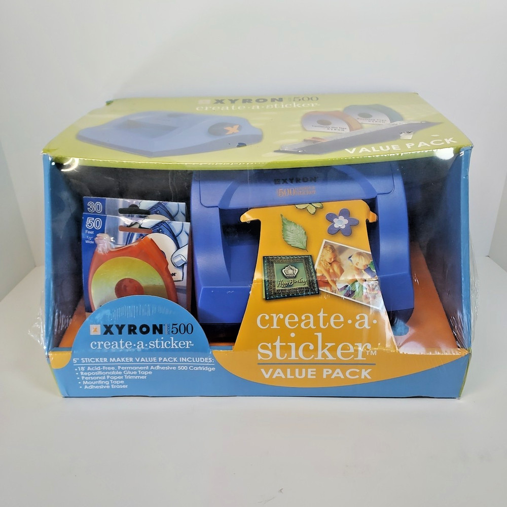 Xyron Model 500 Create a Sticker 5" Sticker Maker Machine Value Pack with Extras