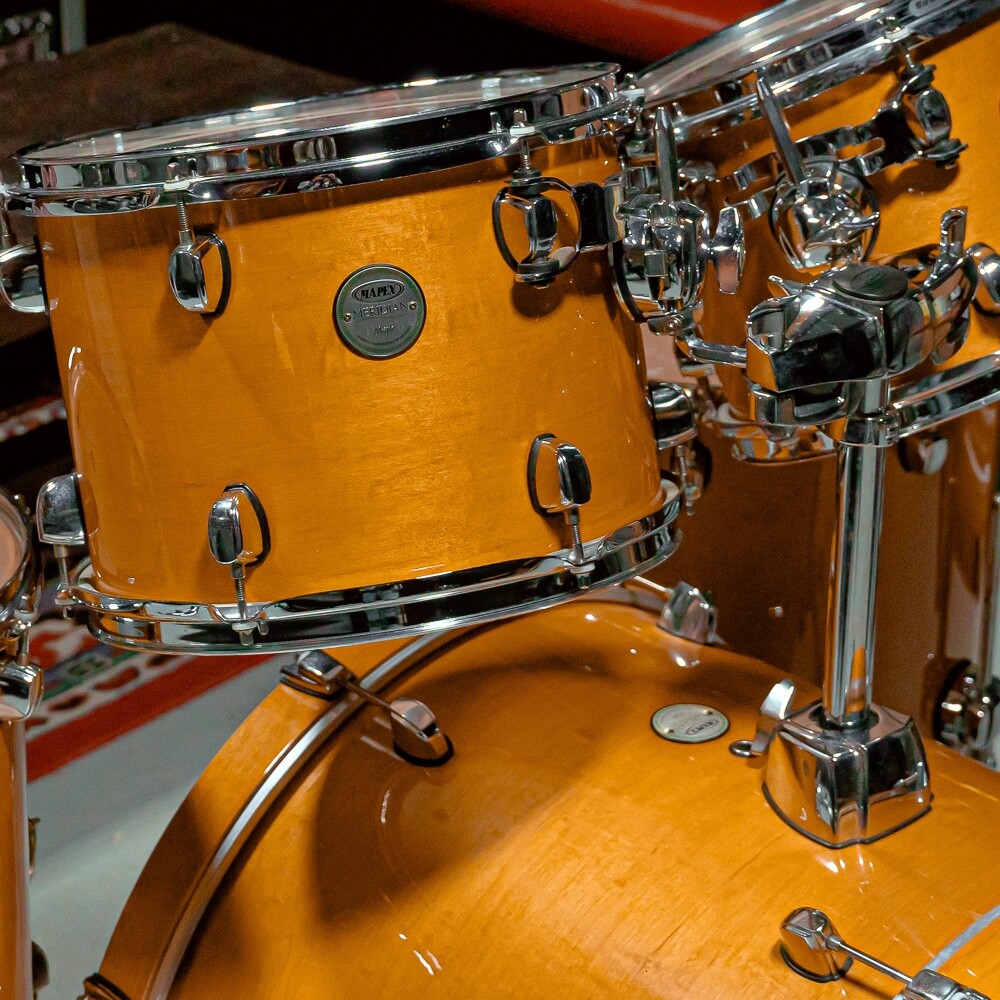 Mapex Meridian Maple 6pc Drum Set Complete with Hardware - Gloss Lacquer Natural
