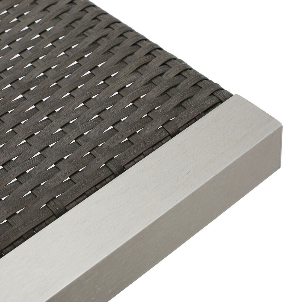 Crested-Bay Modern Aluminum C-Shaped End Table
