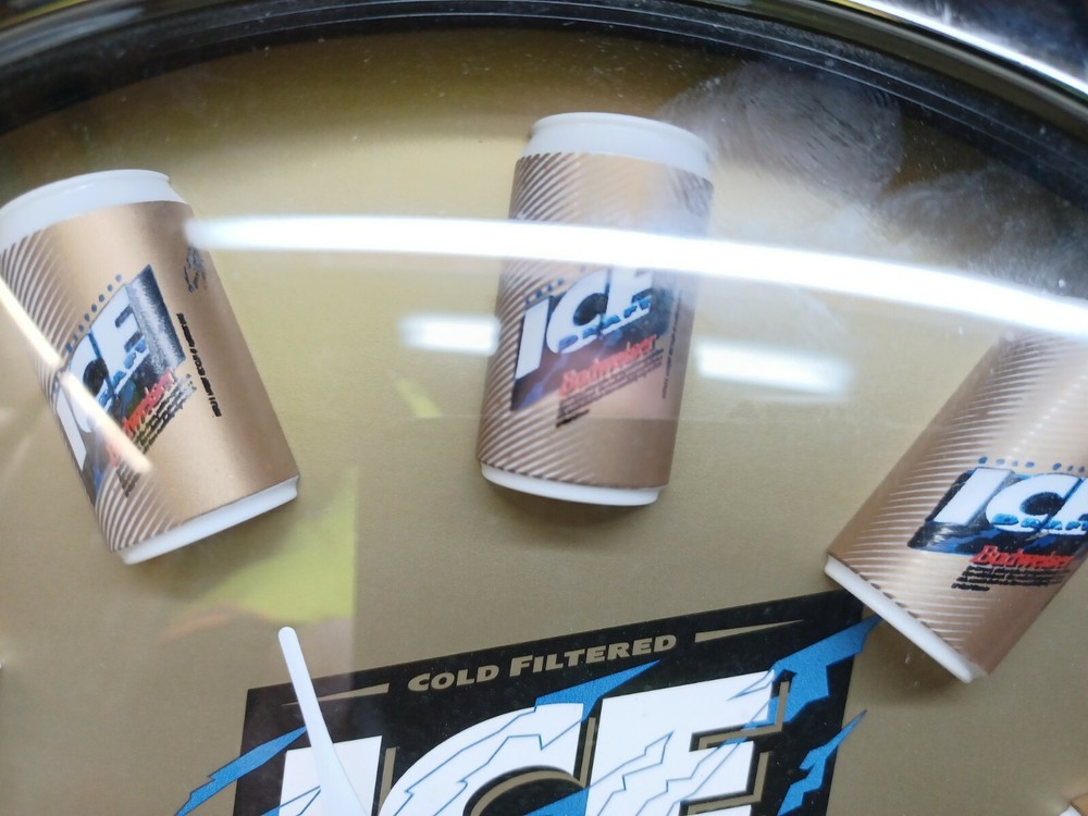 Budweiser Beer Ice Draft Clock 3D
