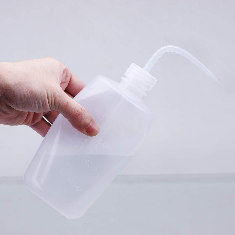 Wash bottle, 3 Pack LDPE Squeeze Bottles, Safe Plastic Low Density Polyethyle...