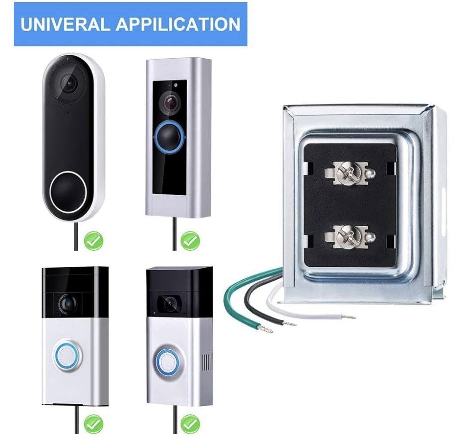 Maxdot 1 Pack Doorbell Transformer 16V 30VA Compatible with Ring Wired Video...