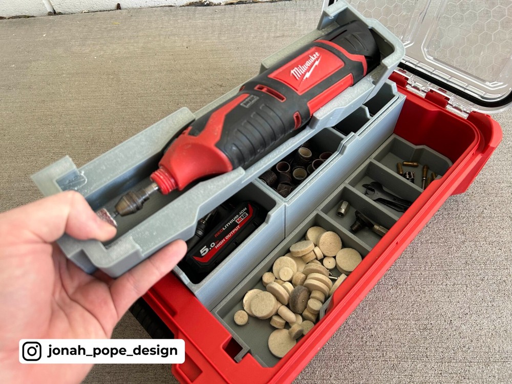 Milwaukee Packout Insert for M12 Rotary Dremel Tool (Insert Only)