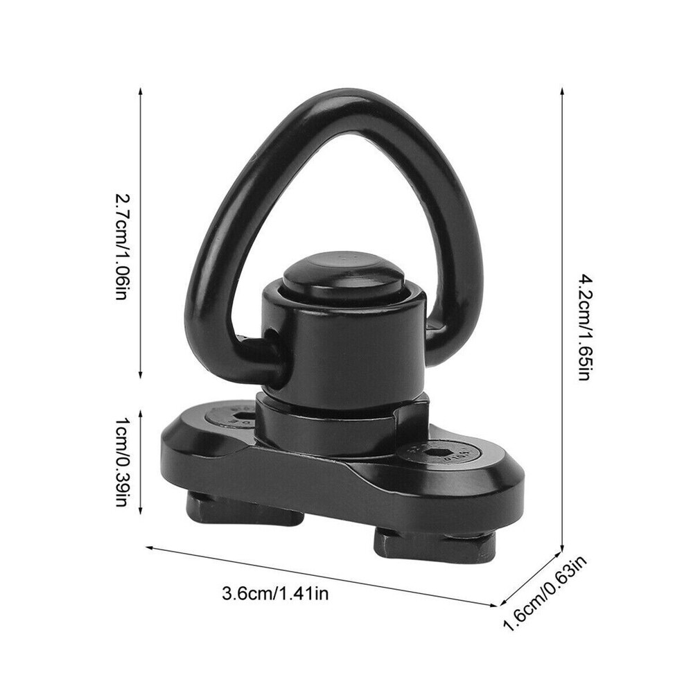 4Pack M-LOK MLOK Quick Release Sling Mount Push Button QD Sling Swivel Adaptor