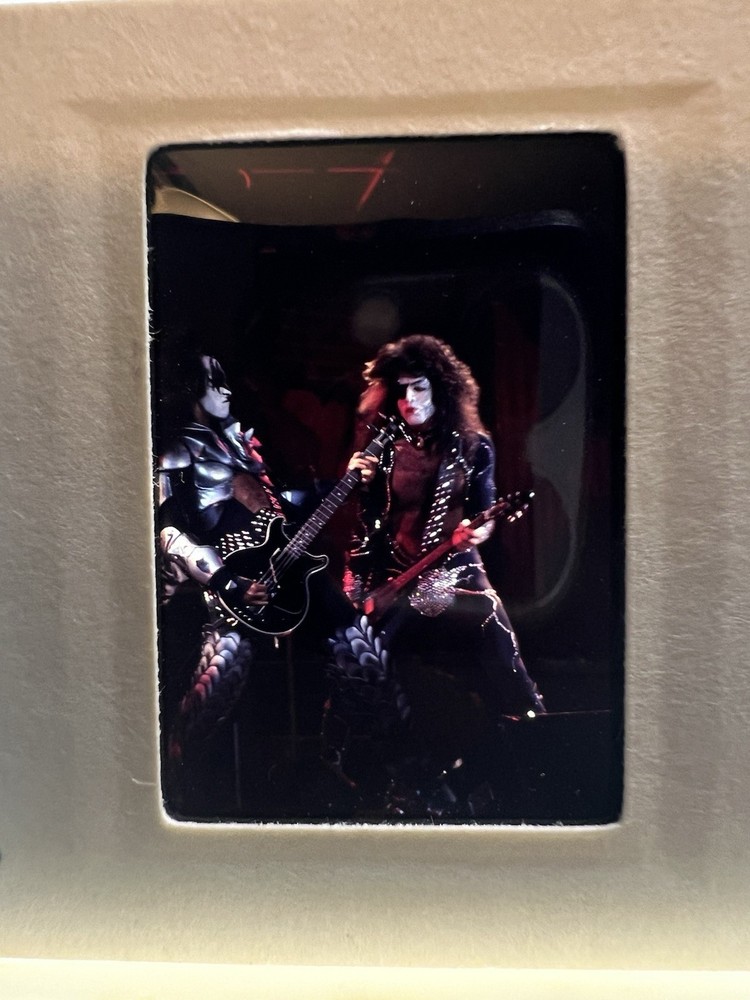 Vintage 35 MM KISS The Rock Band In Concert Gene Simmons And Paul Stanley
