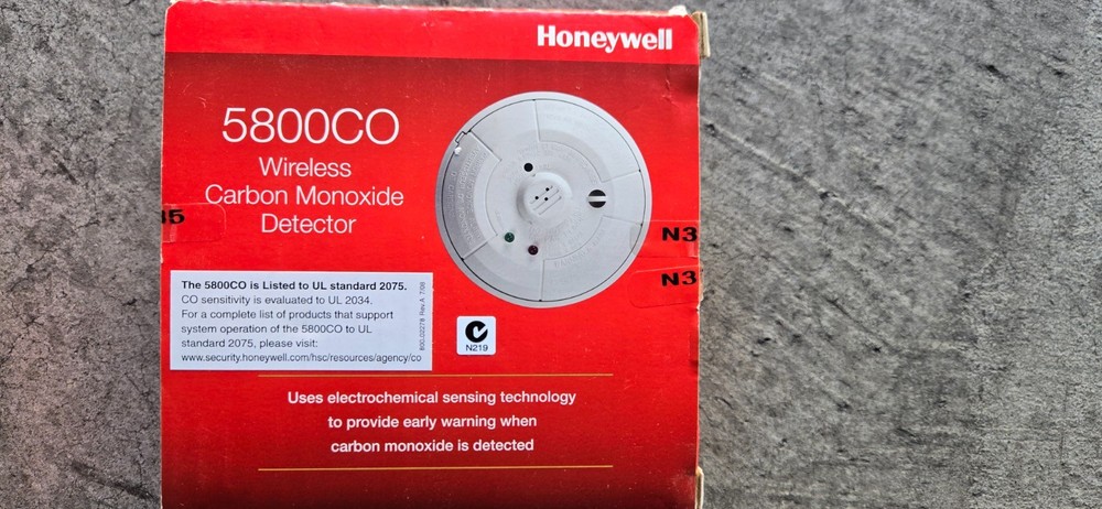 Honeywell 5800CO Carbon Monoxide Sensor Detector