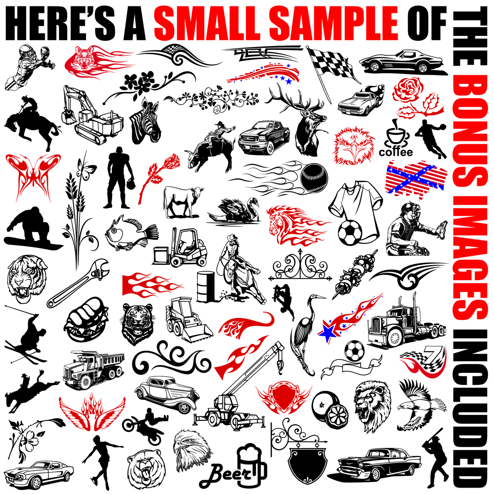 TOOLS CLIPART-VINYL CUTTER PLOTTER IMAGES-EPS VECTOR CLIP ART CD