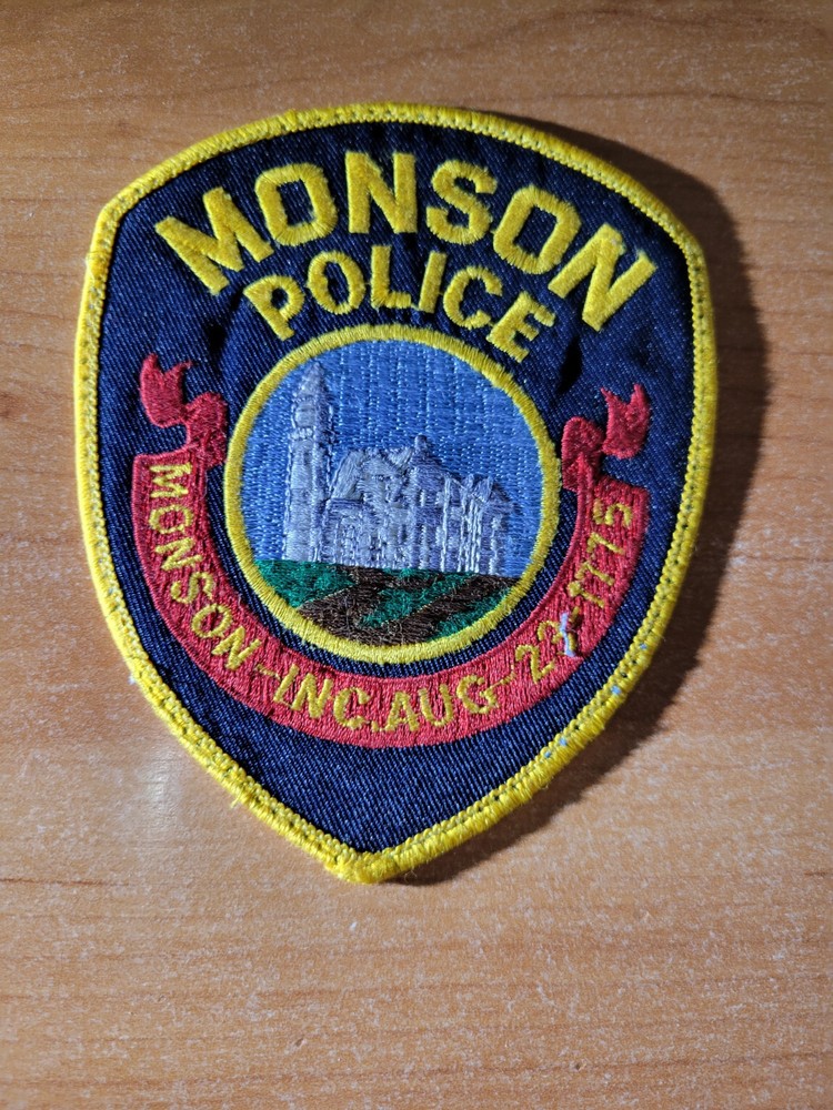 Monson MA Police Patch