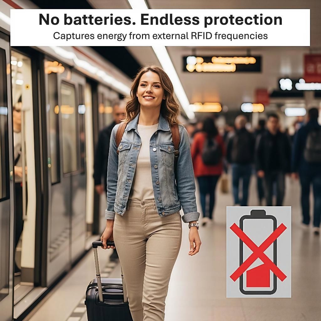 RFID Blocking Card (2 Pack) Identity Protection Wallet Credit Cards Debit ID NFC