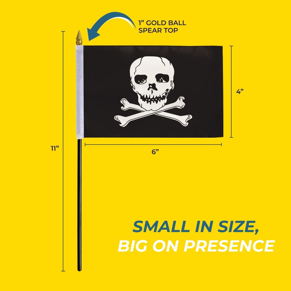 AGAS MFG Jolly Roger Pirate Flag – Multi variation - Durable Flags