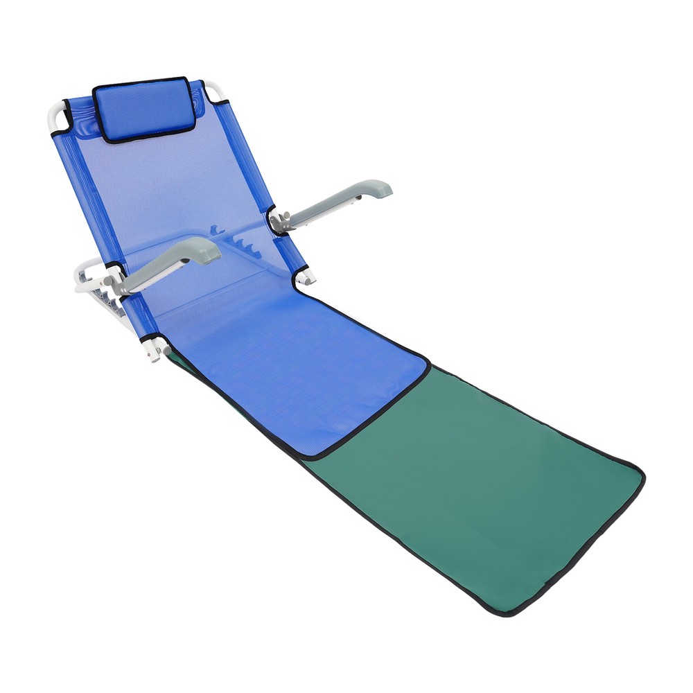 Adjustable Sit-Up Backrest Support with Armrests for Patient Care