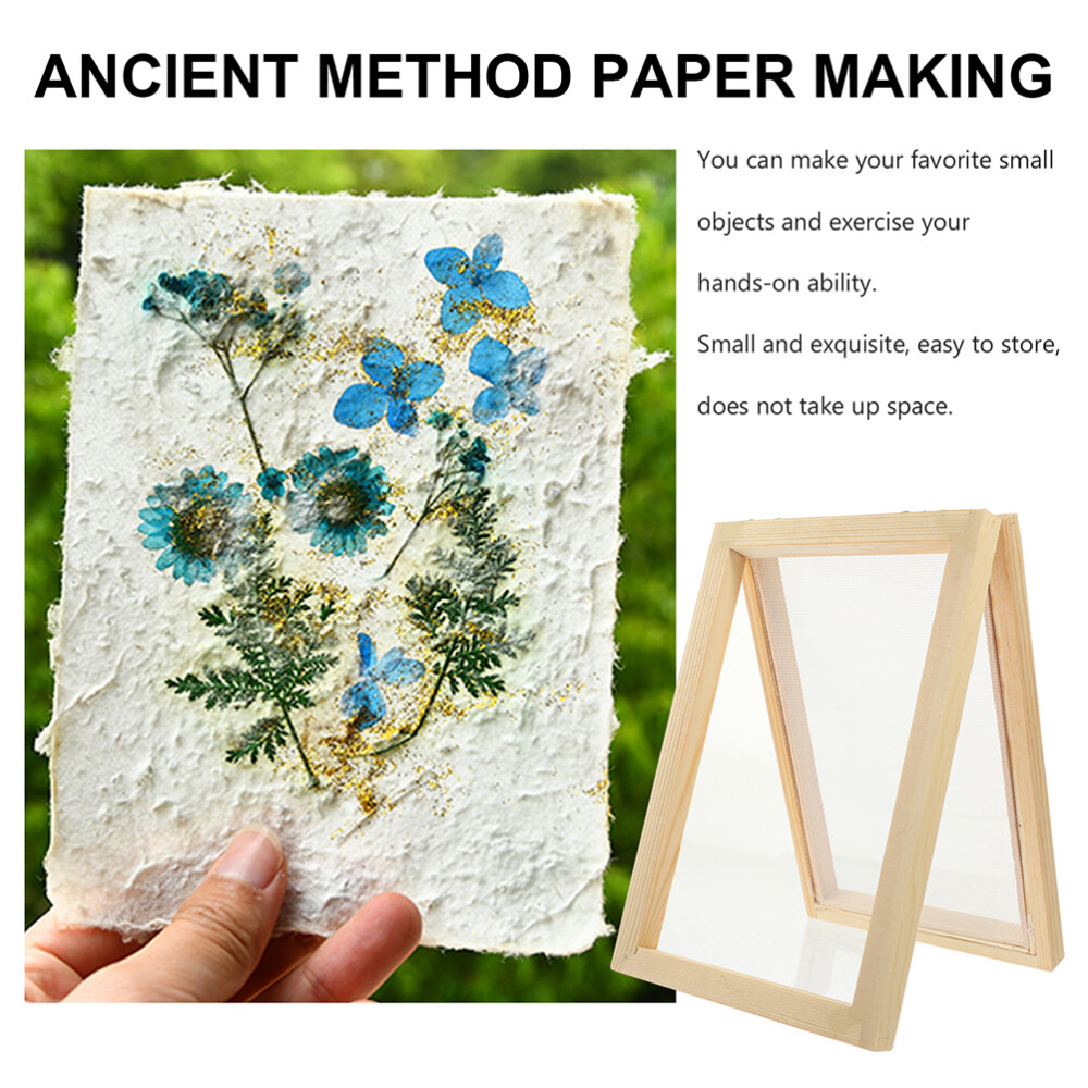 2PCS Paper Making Screens Copper Paper Frame Child DIY Craft Tools Making Deckle