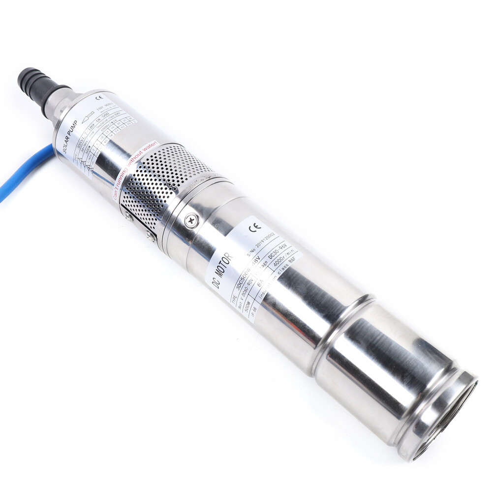 3" Solar Water Pump 48V 500W Submersible Bore Deep Well Pump MPPT Controller Kit