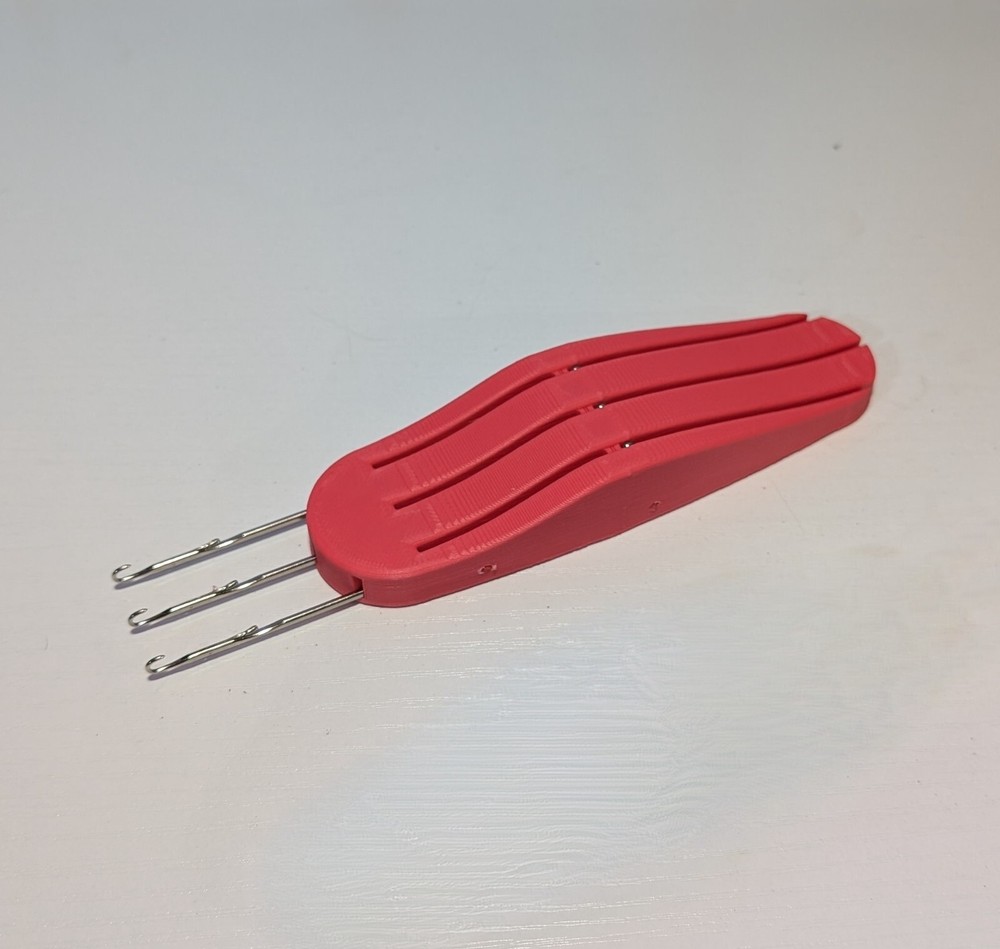 3D Printed Cordsmith I-Cord Tool (Worsted / Larger Hooks) w/ Replaceable Needles