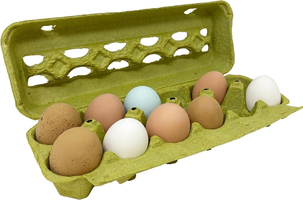 Pecking order Green Paper Pulp Egg Cartons - 50 Pack