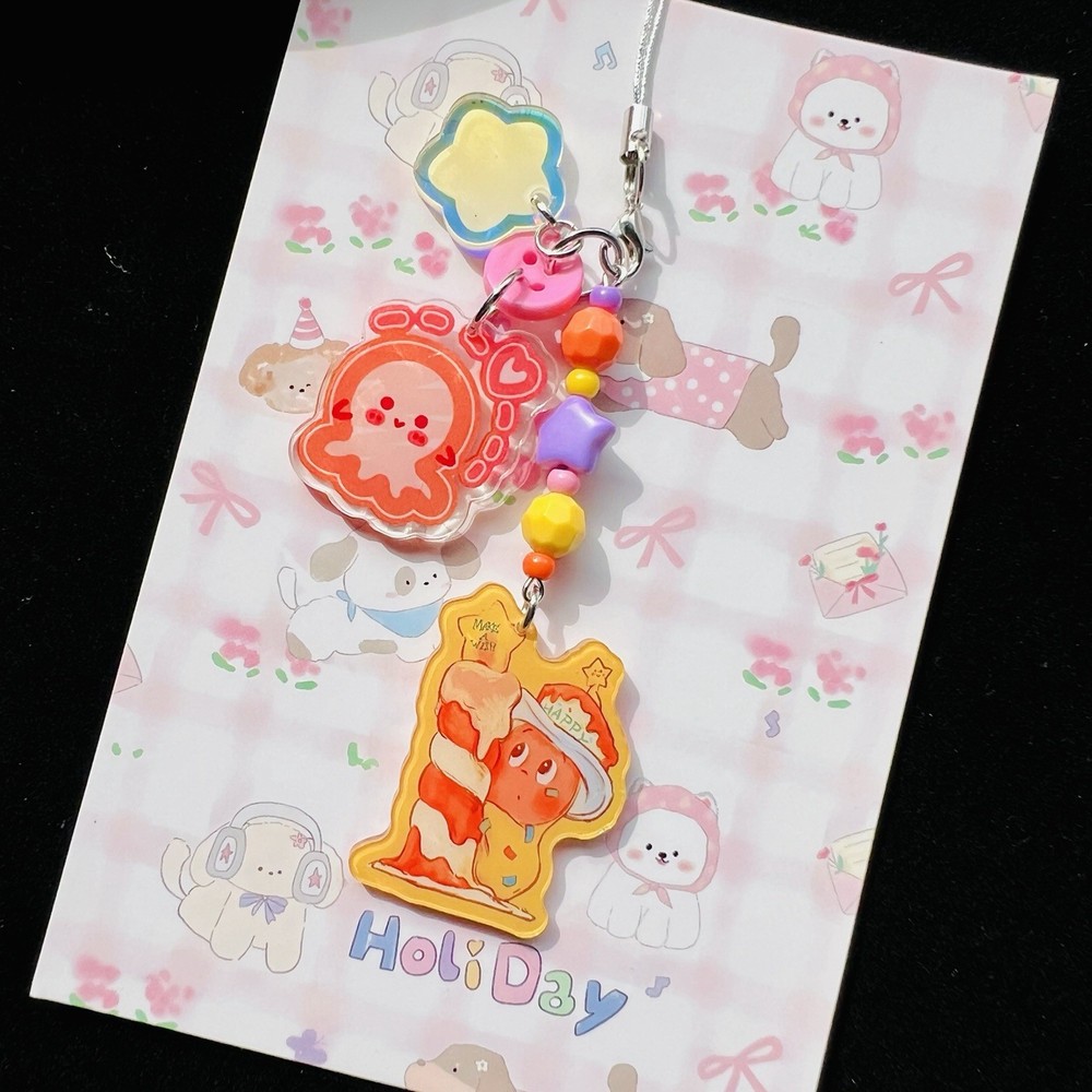 Twinkle twinkle double sided acrylic phonecharm phonestrap