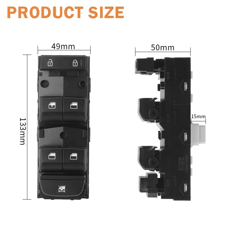 Left Driver Master Power Window Switch Control For 2019 2020 2021 Kia Forte