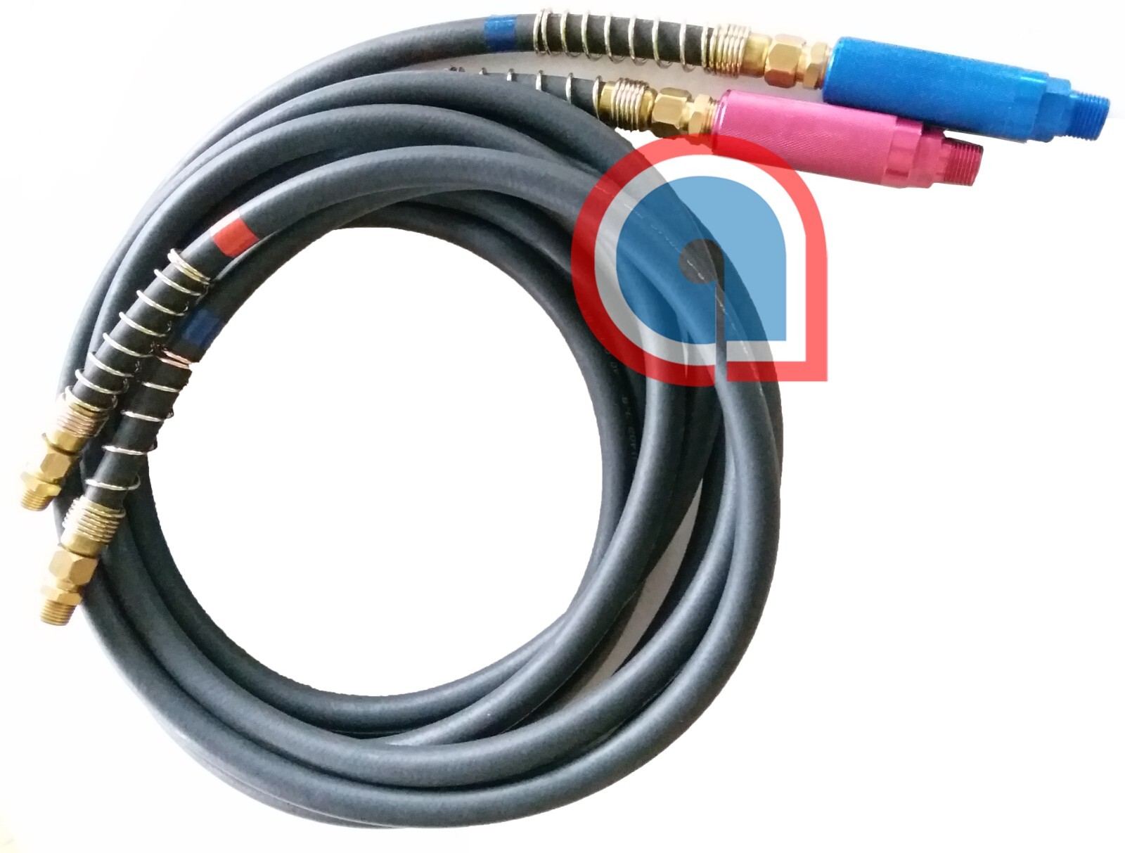 Rubber Air Line Set 15feet w/handles 1/2" Swivel ref:11-8112, 179.3009.15