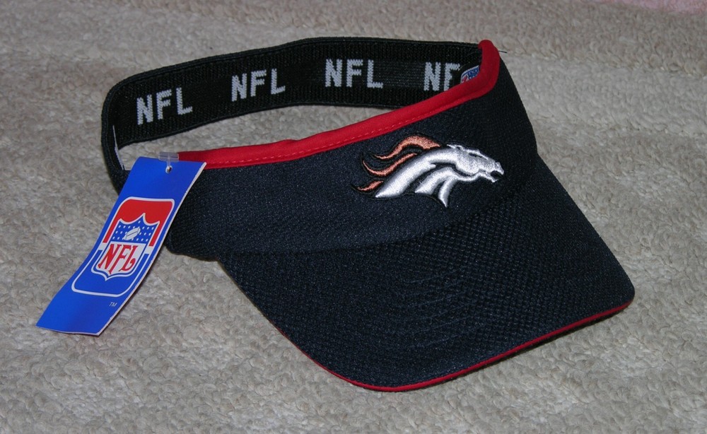 Broncos Dark Blue visor with red trim