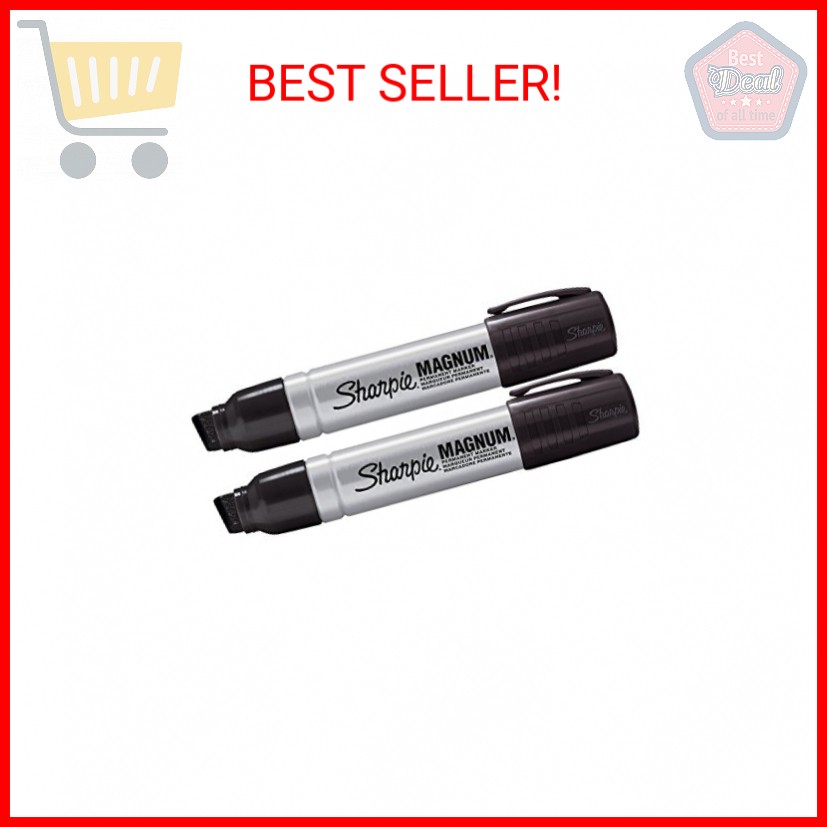 2 Pack Sharpie 44101 Sharpie Magnum Permanent Marker Black