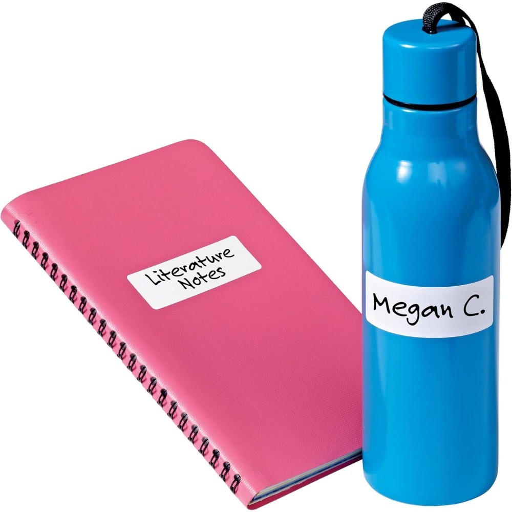 Multi-Use Removable White Labels 1x3 Inch 72 Blank Non-Printable Repositionable