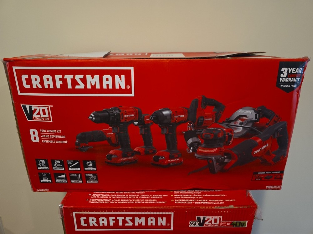 Craftsman 8 Tool Combo Kit CMCK800D2