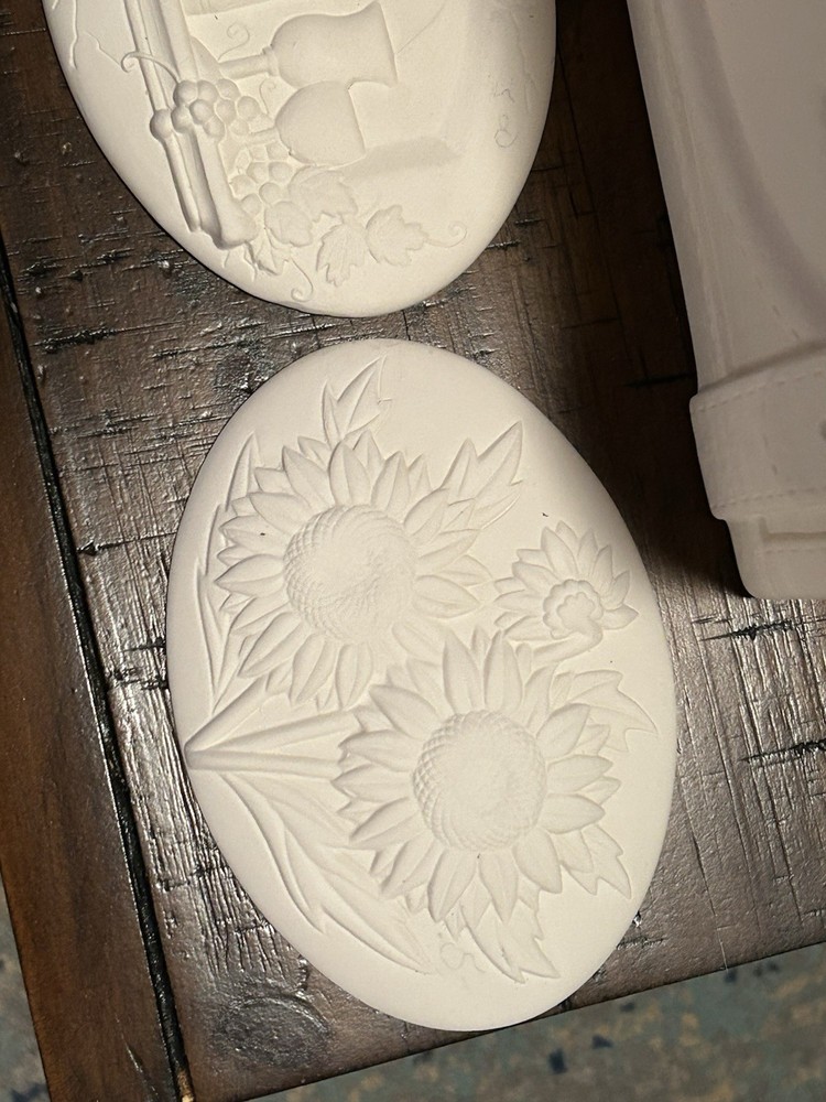 Paint Yourself Ceramic Box With 3 Changble Disc,large Box