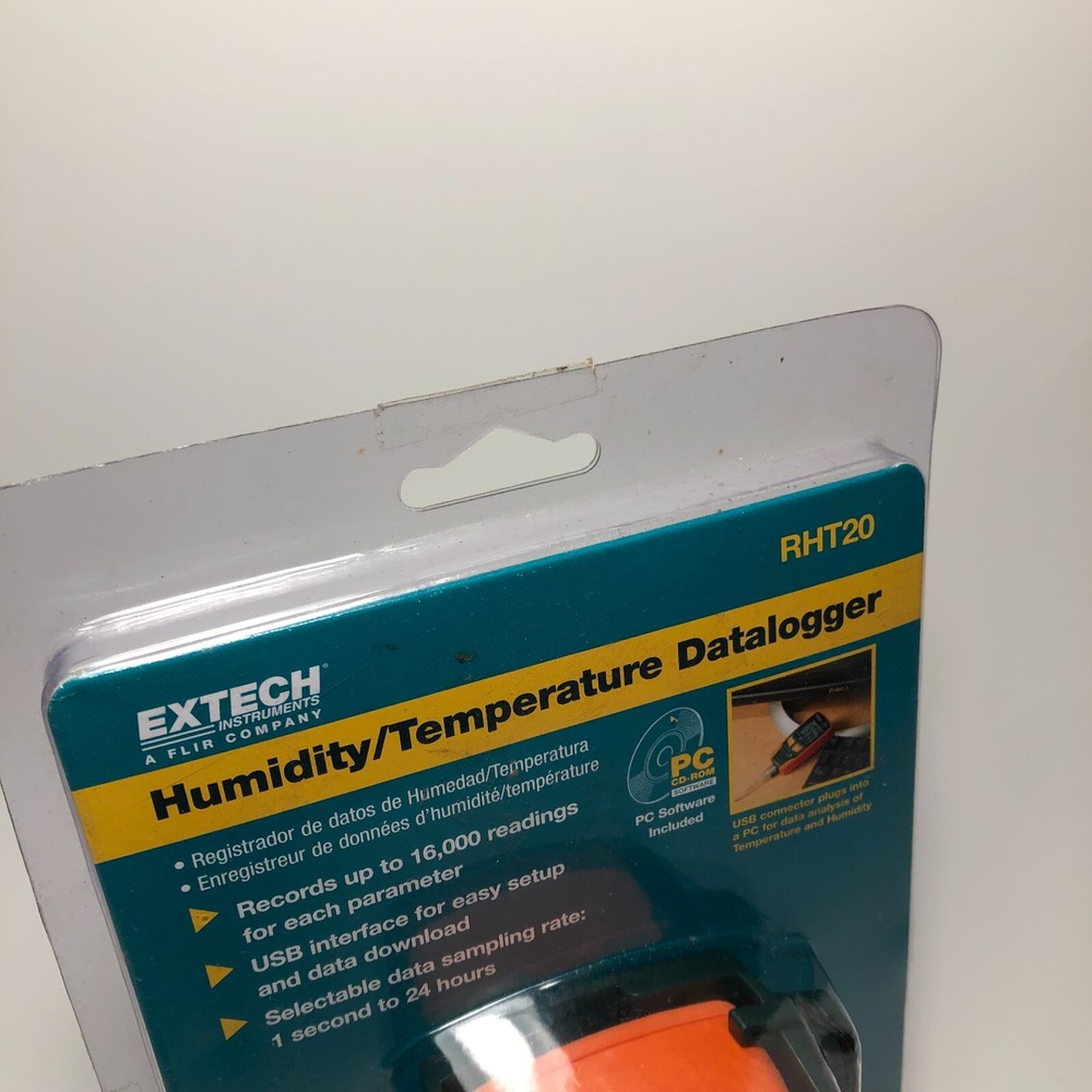 Humidity/Temperature Datalogger By Extech RHT20 New Sealed