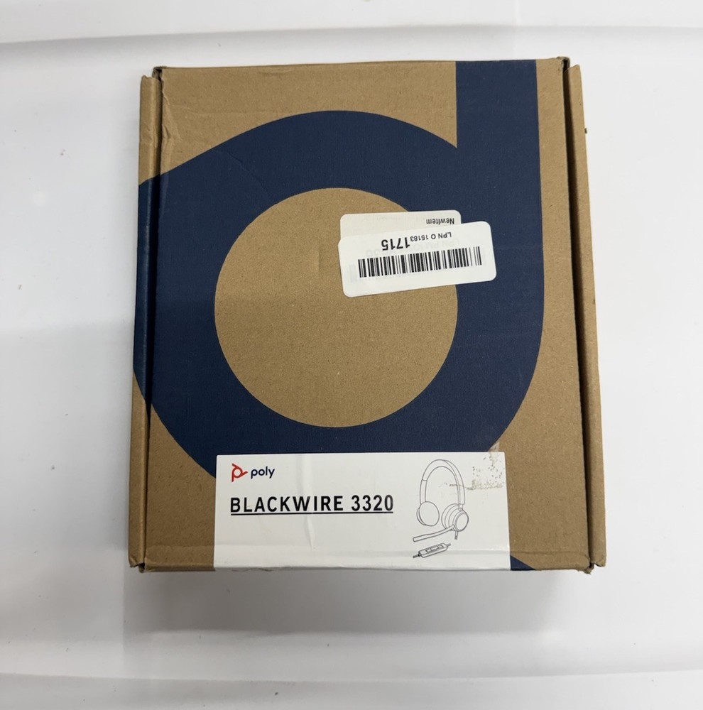 Plantronics Poly Blackwire 3320 BW3320 Headset Stereo USB-A