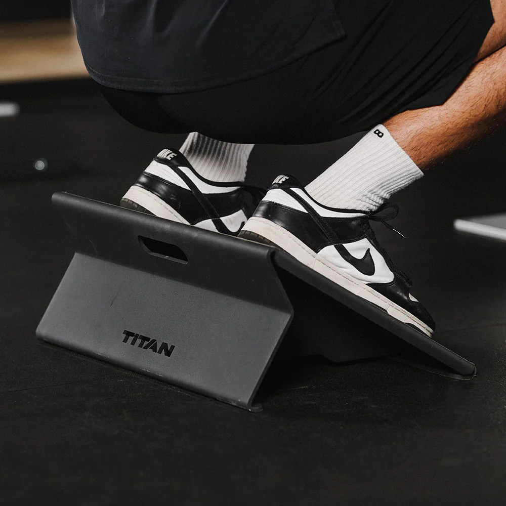 Titan Fitness Squat Wedge, Single 20.5" Wide, 30-Degree Incline Slant Board