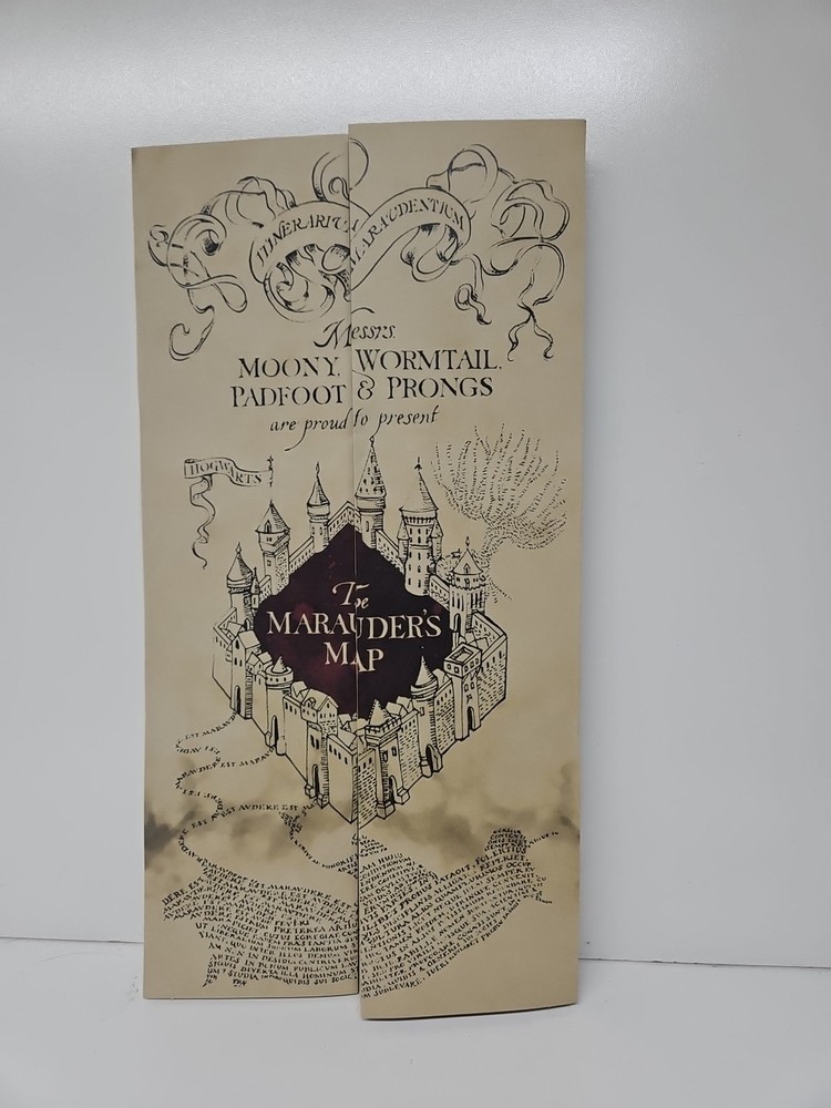 Harry Potter Marauders Map Foldable Gently Used Map