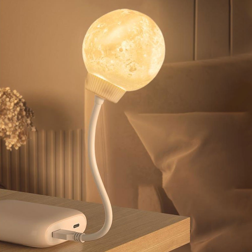Voice Activated Night Light, Voice Controlled Moon Night Light CW