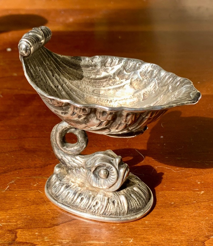 Pairpoint Silverplate Dolphin Salt Cellar
