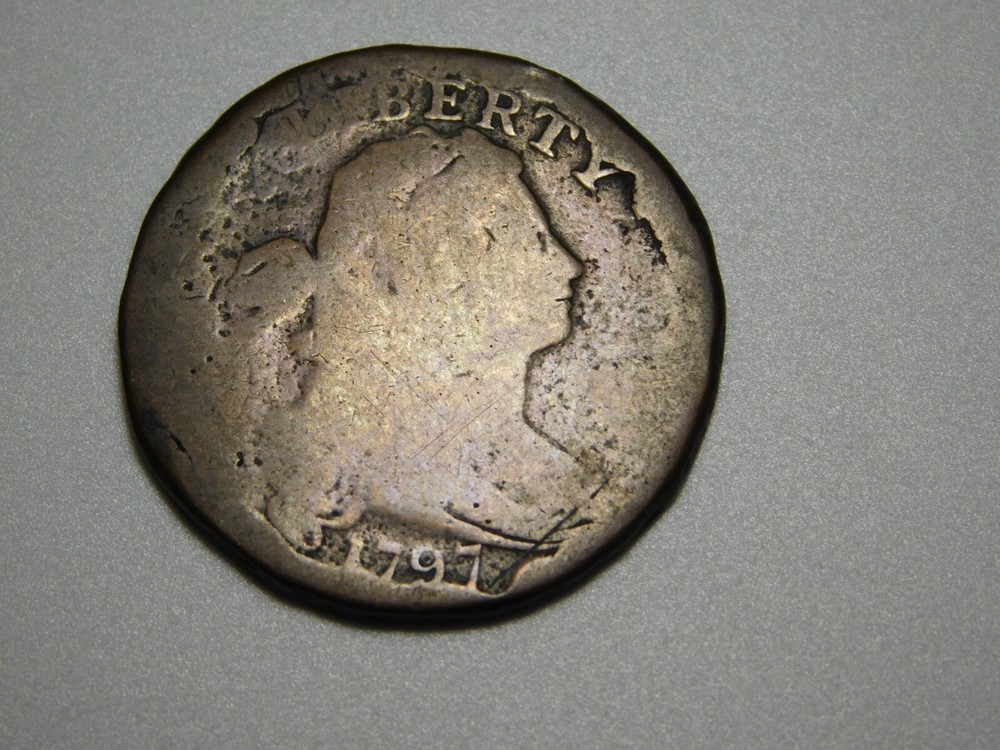 VINTAGE US COINS 1797 DRAPED BUST LARGE CENT