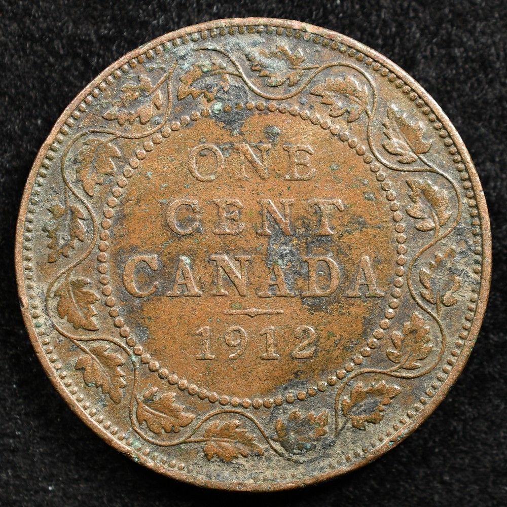 Canada 1 Cent 1912, Coin, Inv#E342