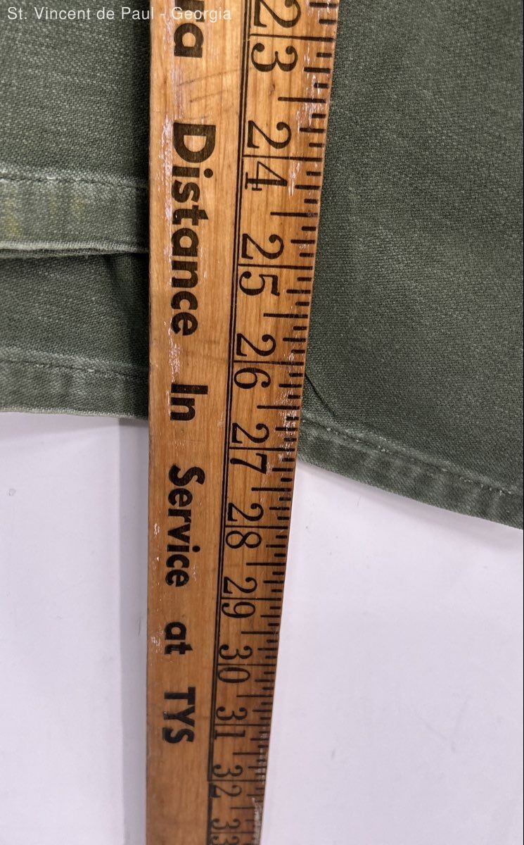 Vintage Military Og 107 Santeen Shirt Men's Size Large 60s Flaw