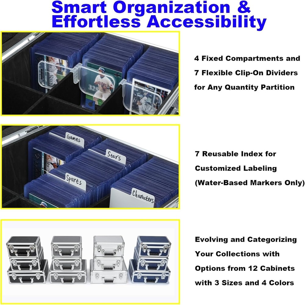 Multi Color Card Storage Hard Case Box