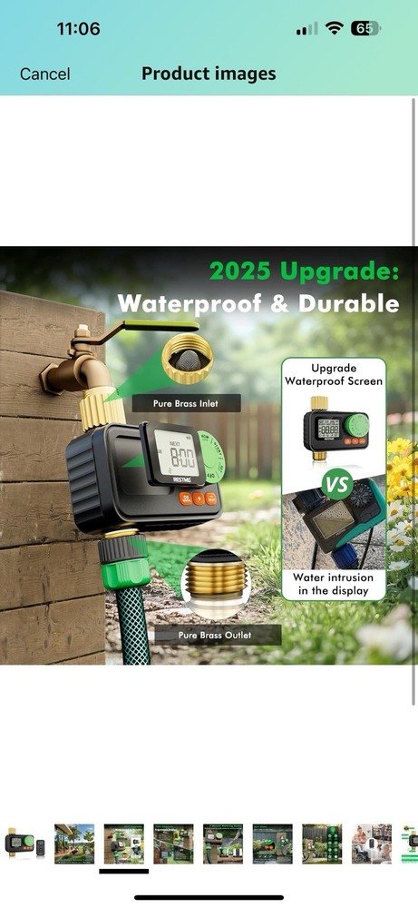 RESTMO RF Remote-Controlled Garden Hose Sprinkler Timer USA