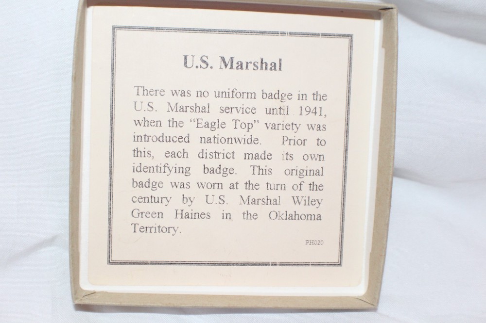 OLD WEST BADGS US MARSHAL