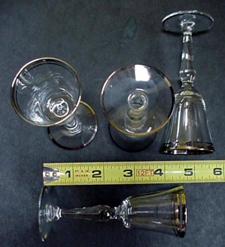 Silver Platinum Cordial Glass set