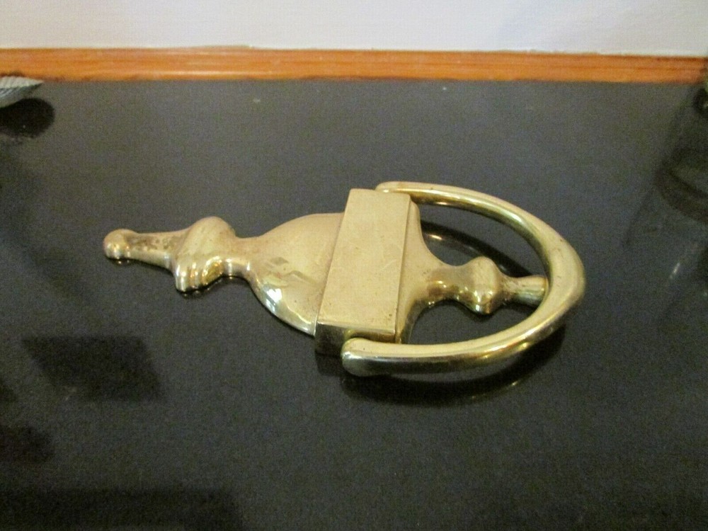Vintage Door Knocker Solid Brass 7" x 3.75"