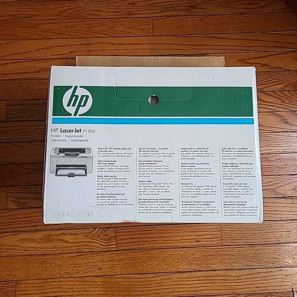 HP LaserJet P1006 Compact Laser Printer, Low ~6k Page Count - TESTED & WORKING